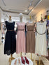 Summer Round Neck Casual Pocket Dress With Belt